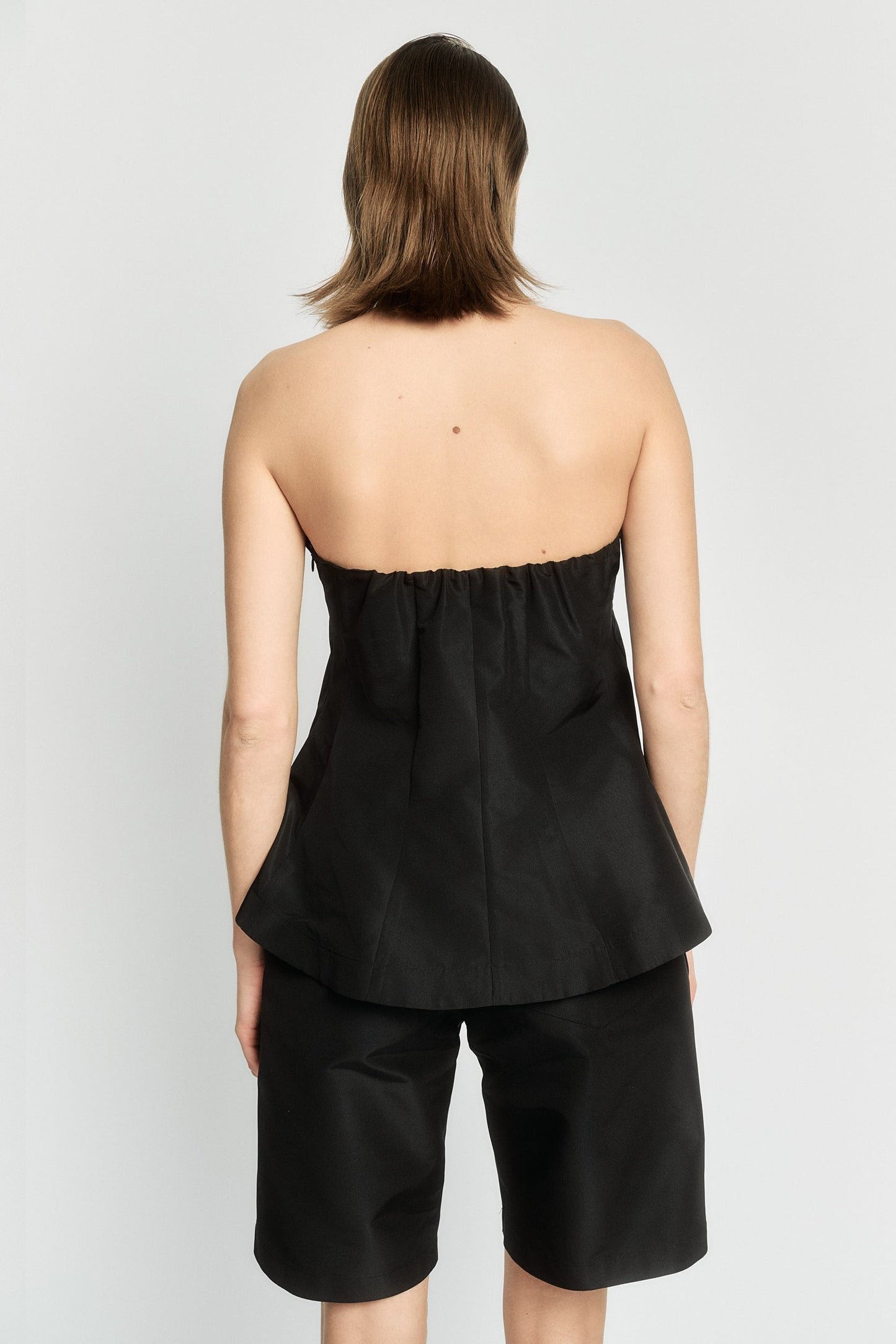 Black Silk Bustier MA/RÉ