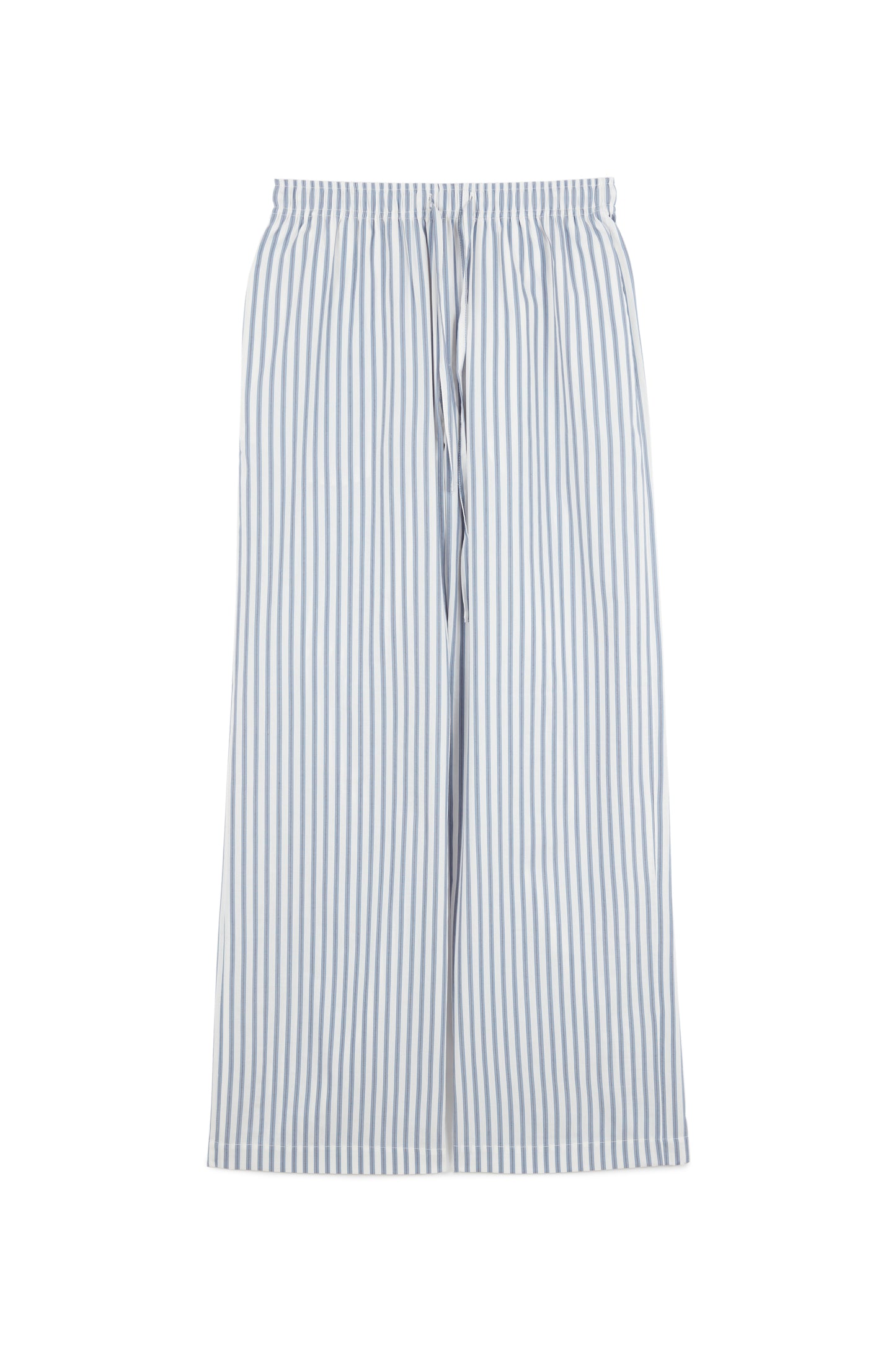 Pantalon en coton à rayures grecques
