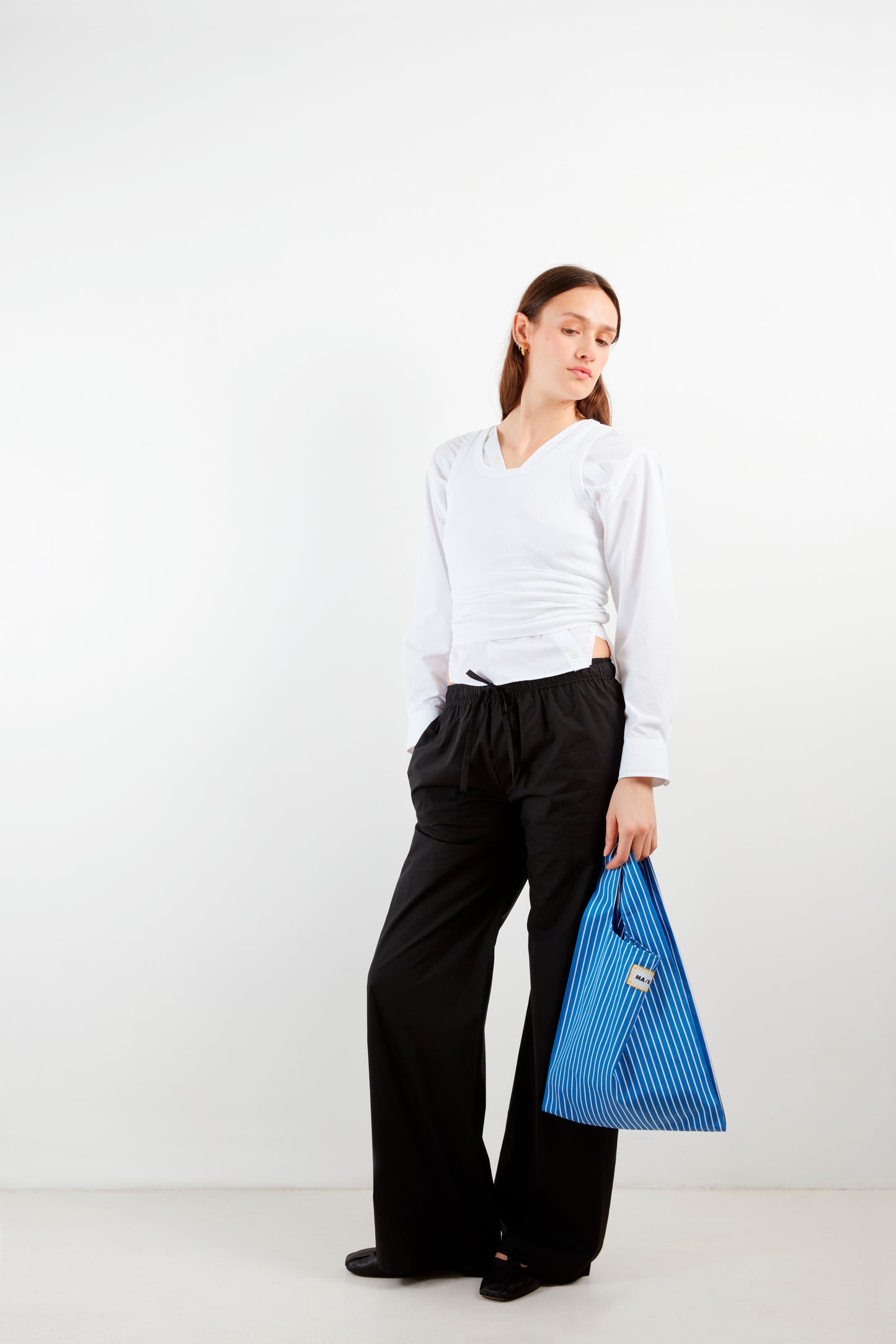 Black Poplin Pants