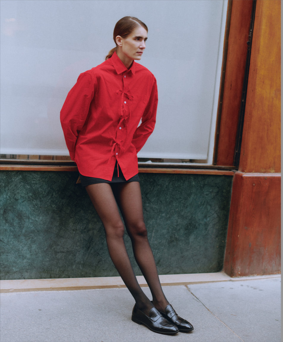 Arizona soft cotton shirt vivid Red