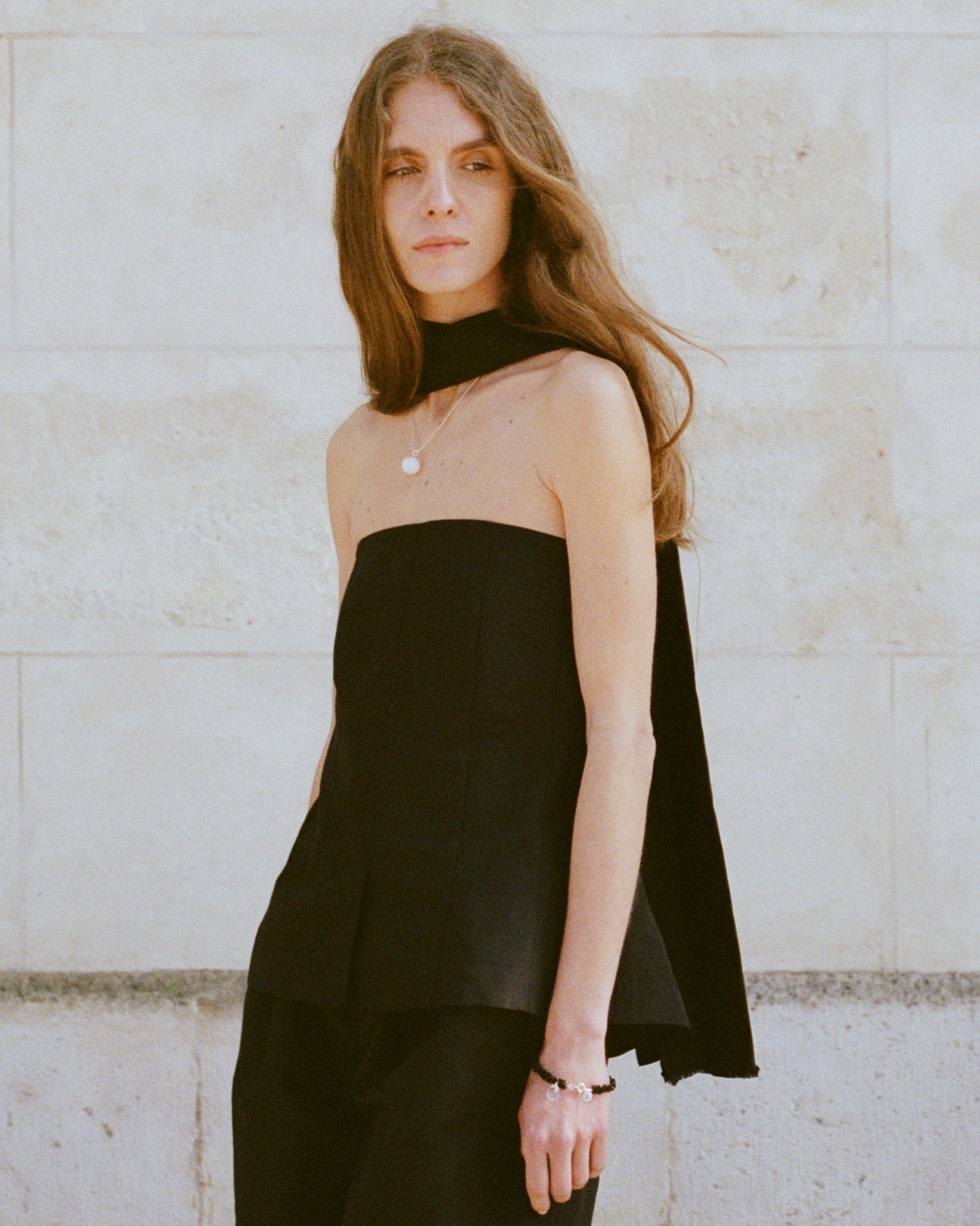 Black Silk Bustier MA/RÉ
