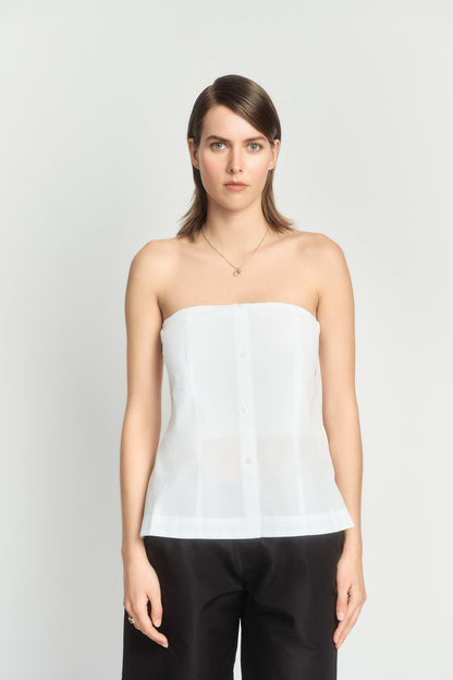 White Bustier