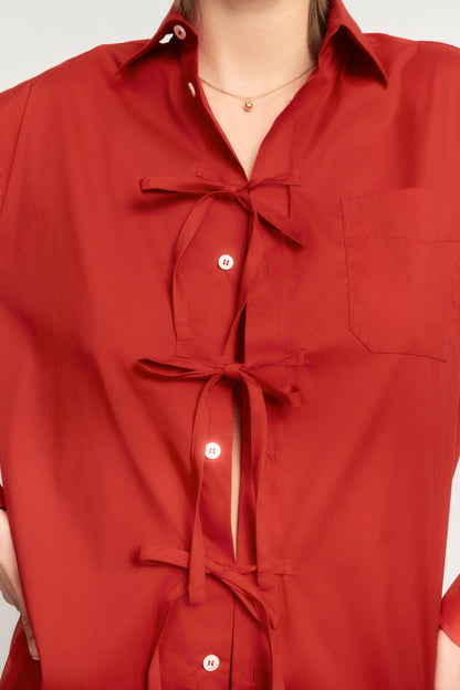 Arizona soft cotton shirt vivid Red