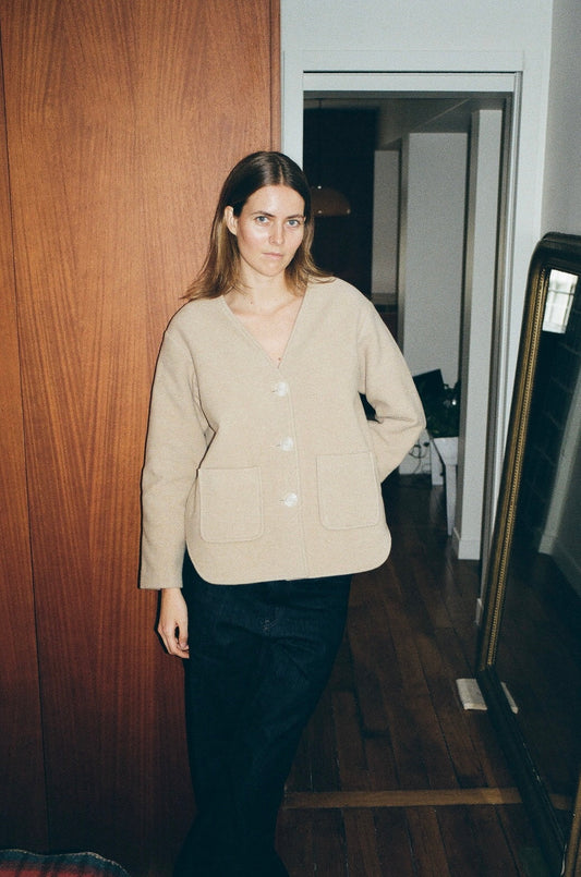 Cardi-jacket Beige MA/RÉ