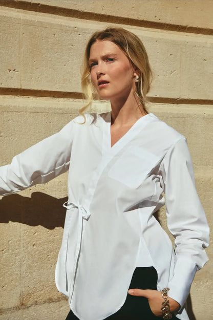 Poplin Kimono Shirt