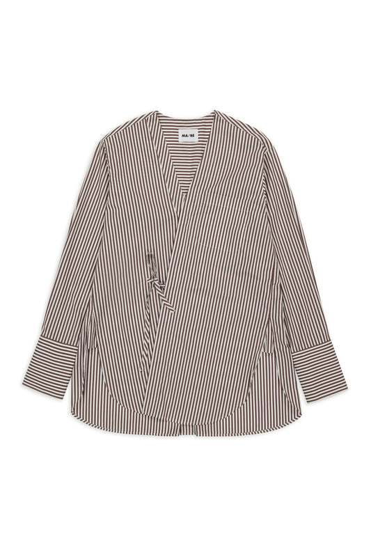 Cappuccino Stripe Kimono Shirt