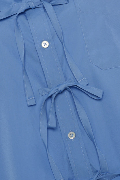 Arizona shirt in royal blue cotton Poplin