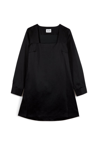 Vienna Dress - Black Satin MA/RÉ