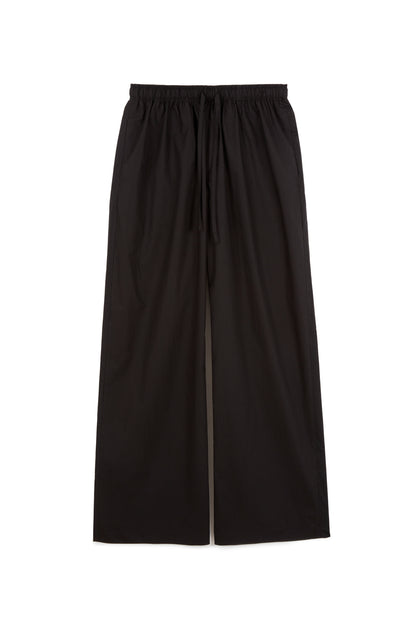 Pantalon d'été - Popeline Compacte Noire
