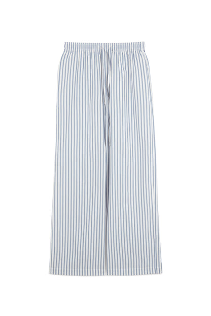 Pantalon en coton à rayures grecques