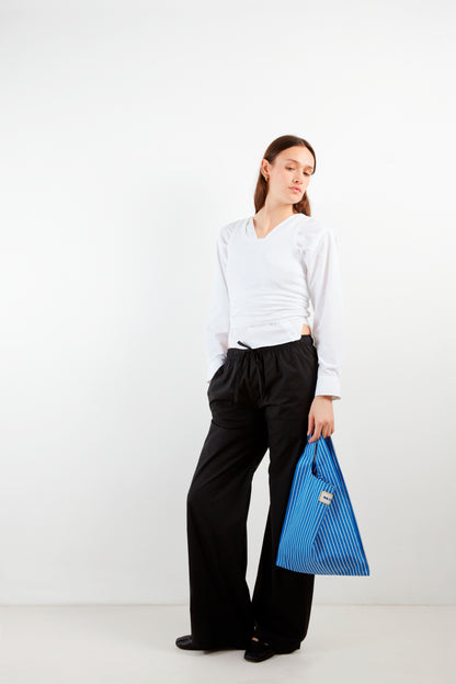 Pantalon d'été - Popeline Compacte Noire