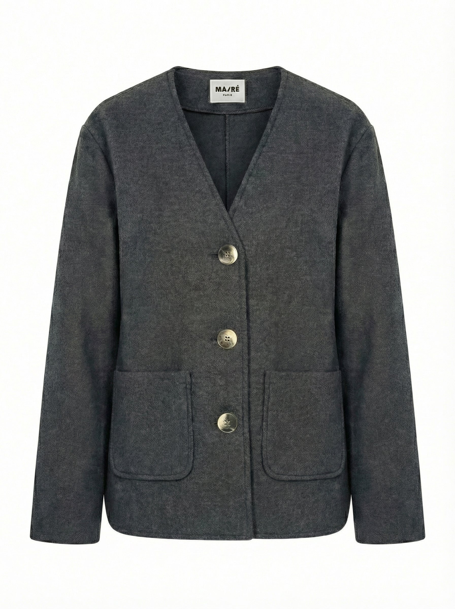 Cardi-jacket in compact Wool