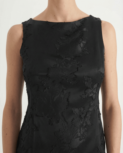 Floral Jacquard Mini Dress