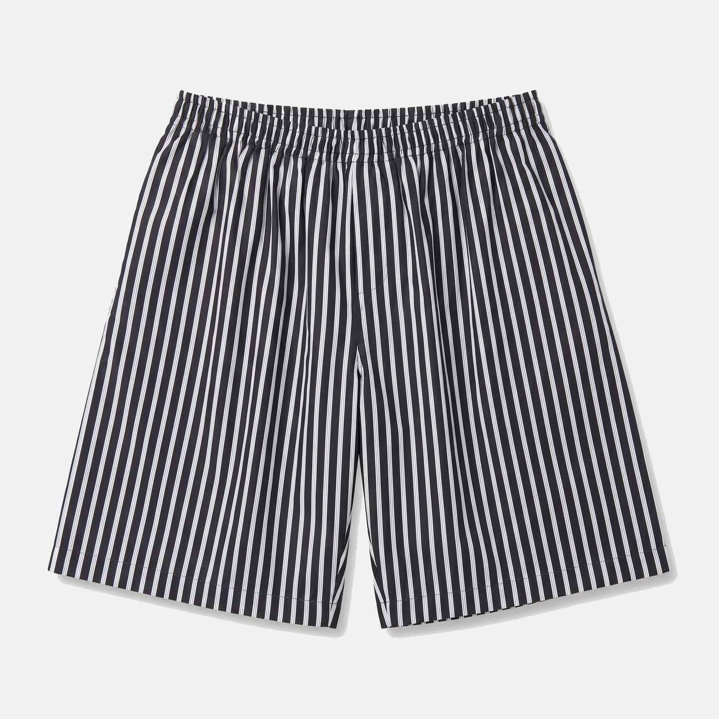 Striped Poplin Bermuda Shorts